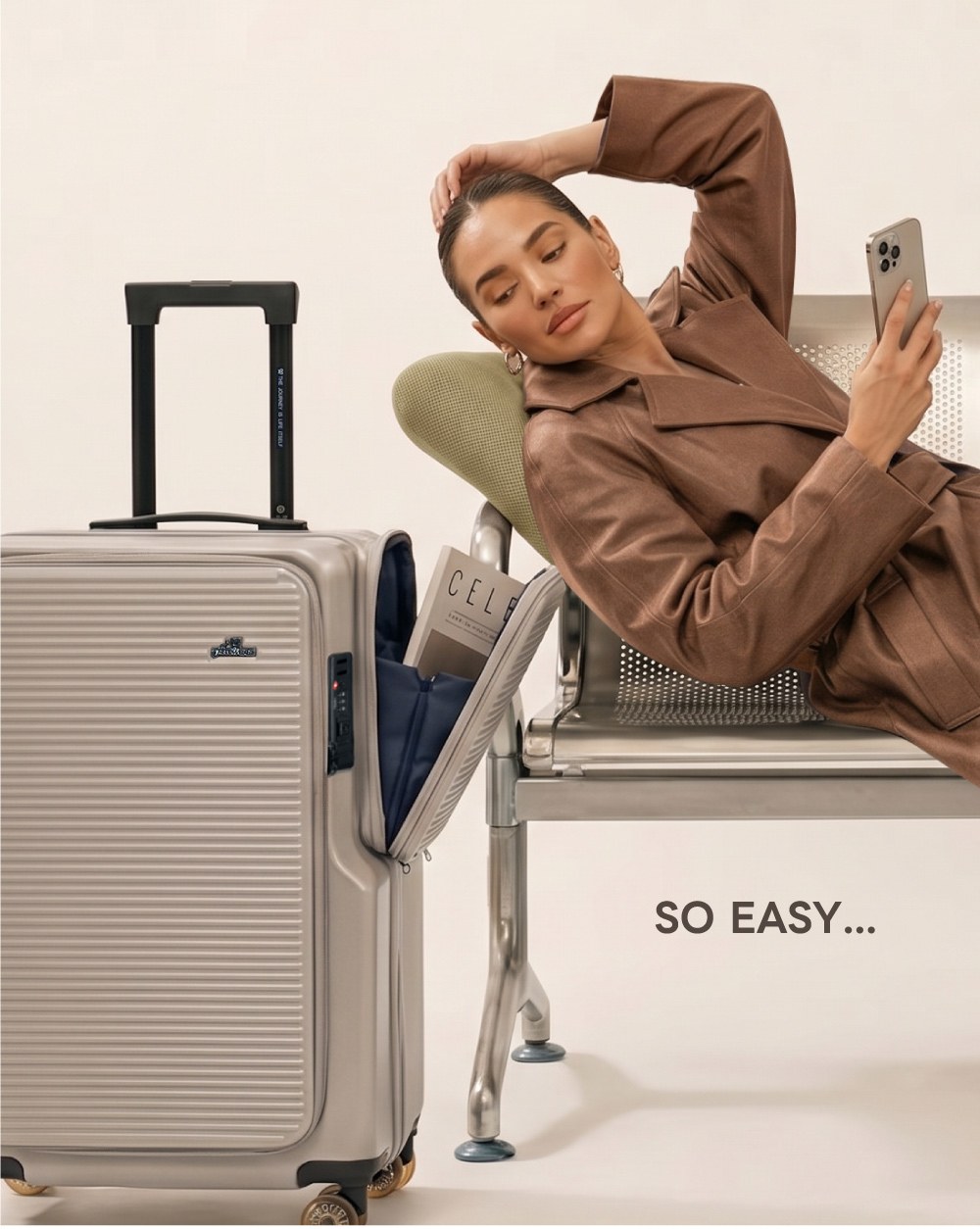 幻變神盾航太鋁框行李箱 細節圖 3
